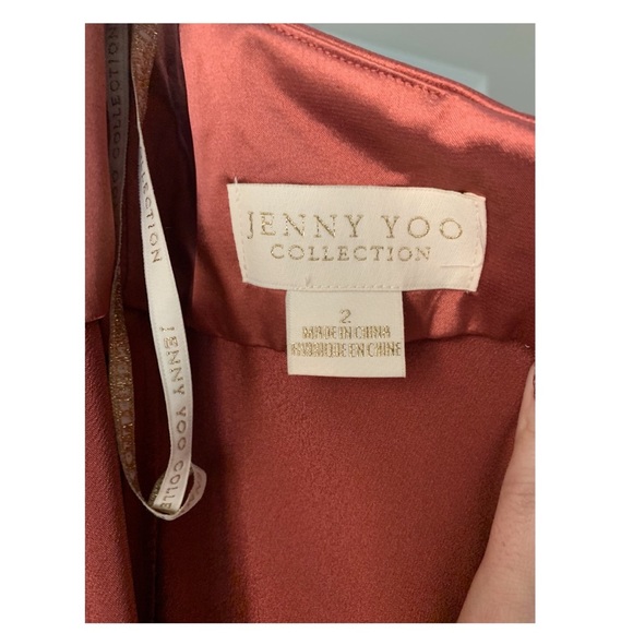 COPY - Jenny Yoo satin bridesmaid “Corrine” dress in color English Rose . Size … - Picture 4 of 6